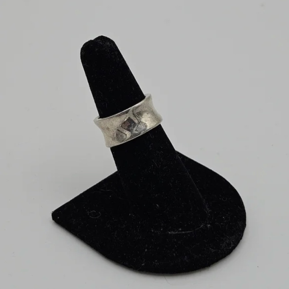 sterling silver cigar band ring 925 CFJ Thai size 6